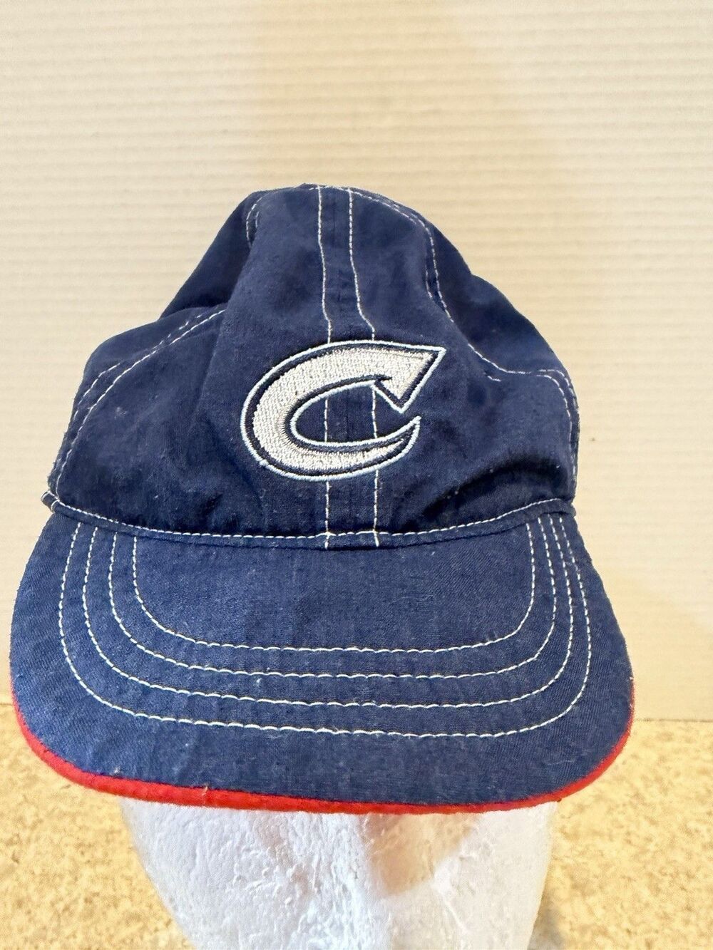 Columbus Clippers New Era Reversible Stretch Fit Hat Kids MiLB Navy Red